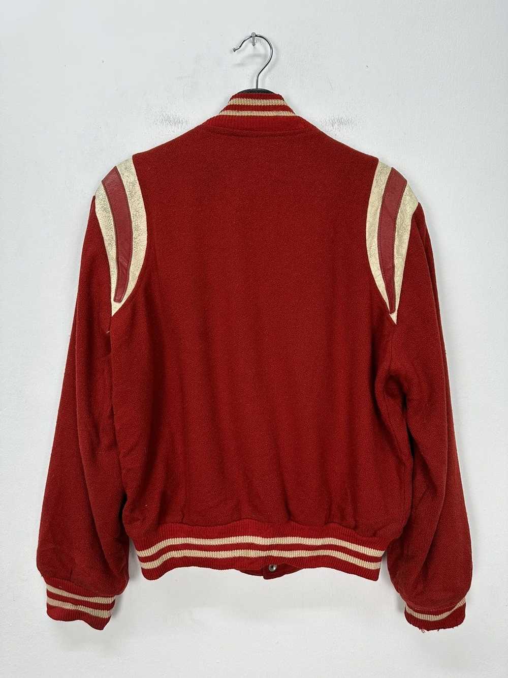 Varsity × Varsity Jacket Vintage Varsity Plain Re… - image 7