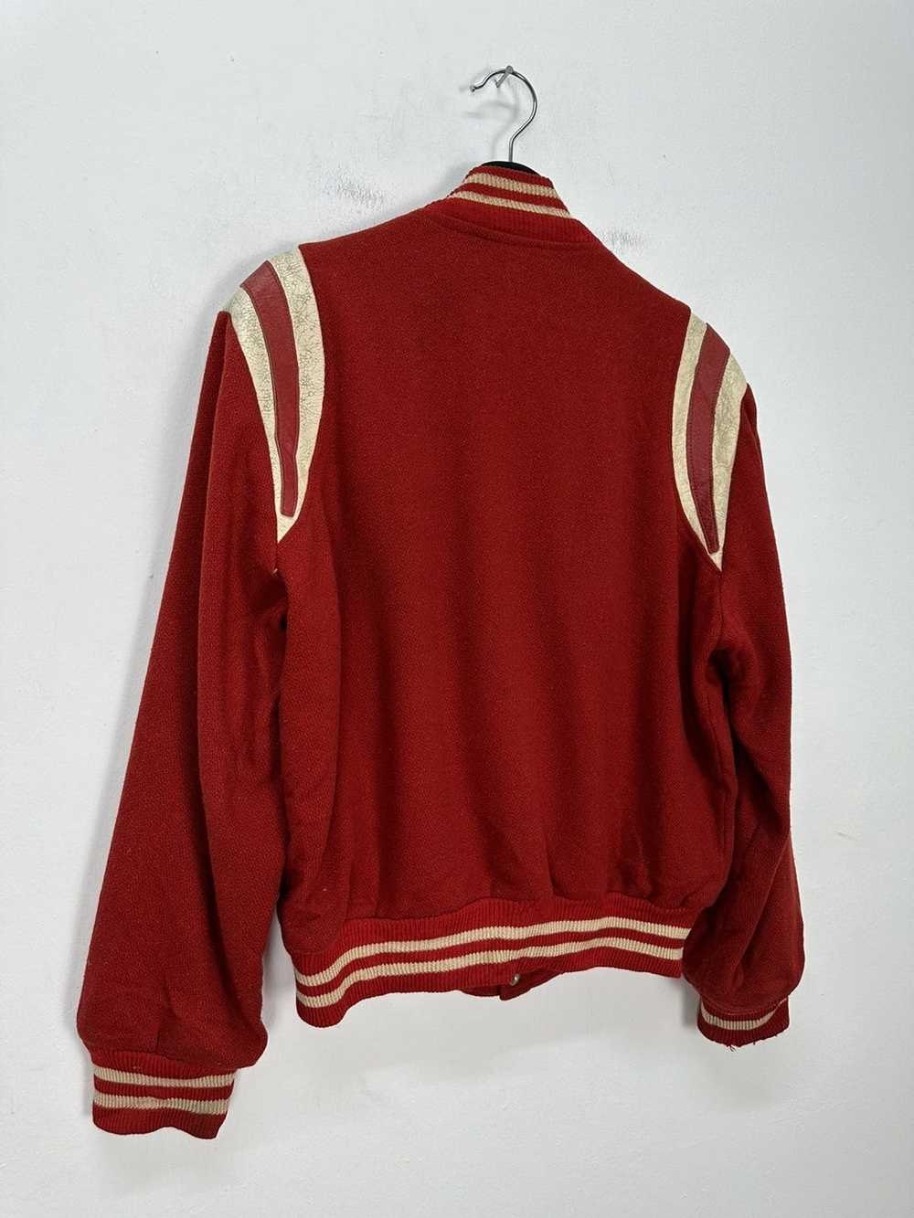 Varsity × Varsity Jacket Vintage Varsity Plain Re… - image 8