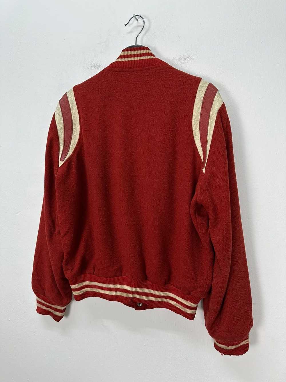 Varsity × Varsity Jacket Vintage Varsity Plain Re… - image 9