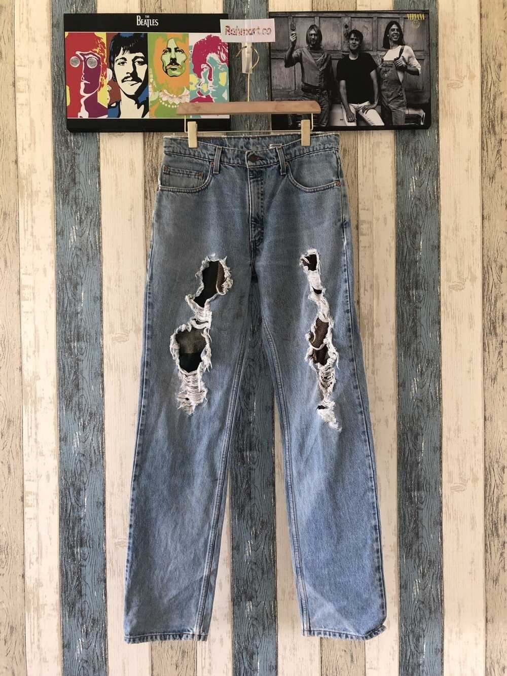 Distressed Denim × Levi's × Vintage 1998 Vintage … - image 1