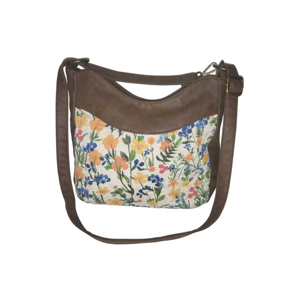 Custom Donna Sharp Floral Leather Shoulder Bag OS - image 1