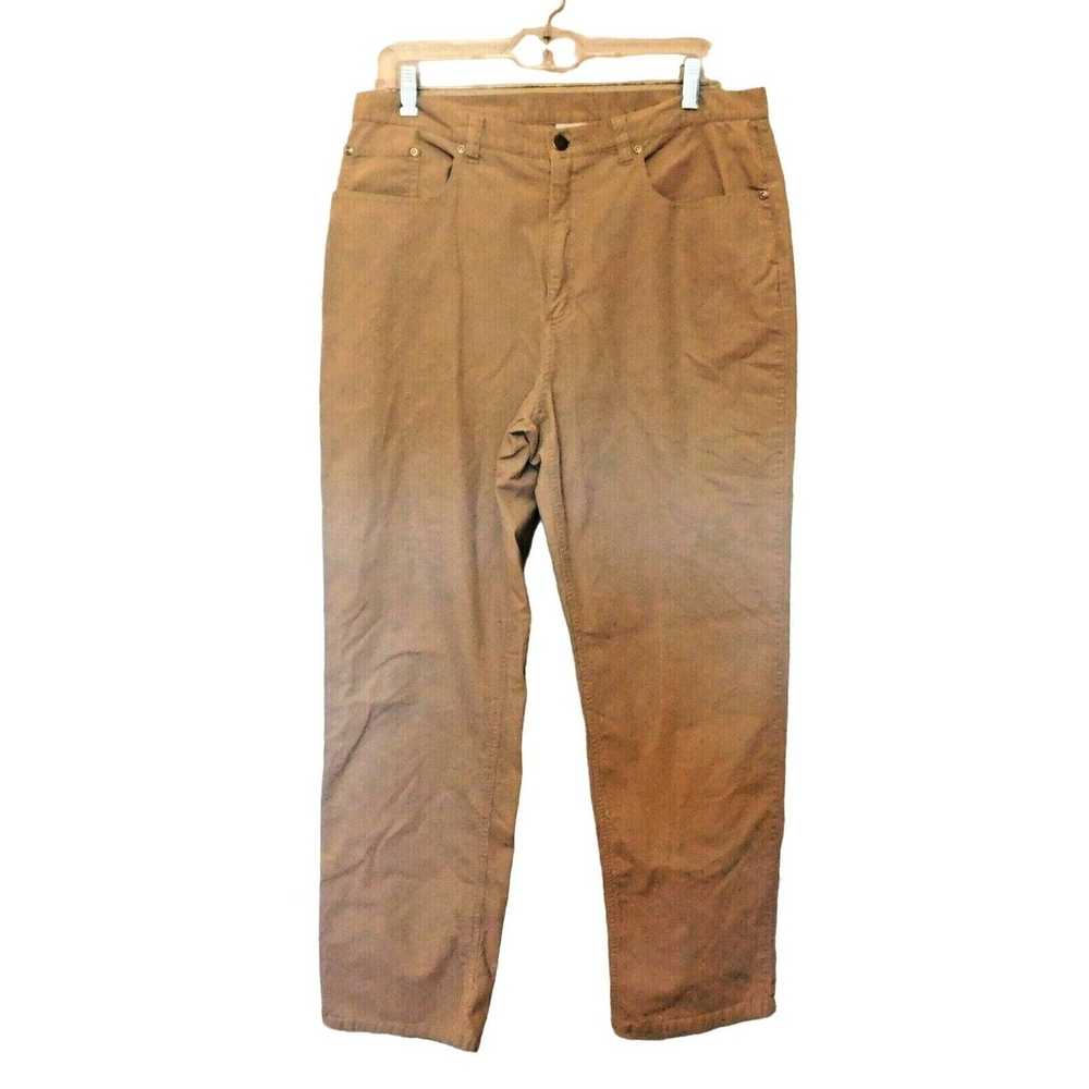 Chicos Chico's Design 2.5 Corduroy Pants L 14 Tan… - image 3