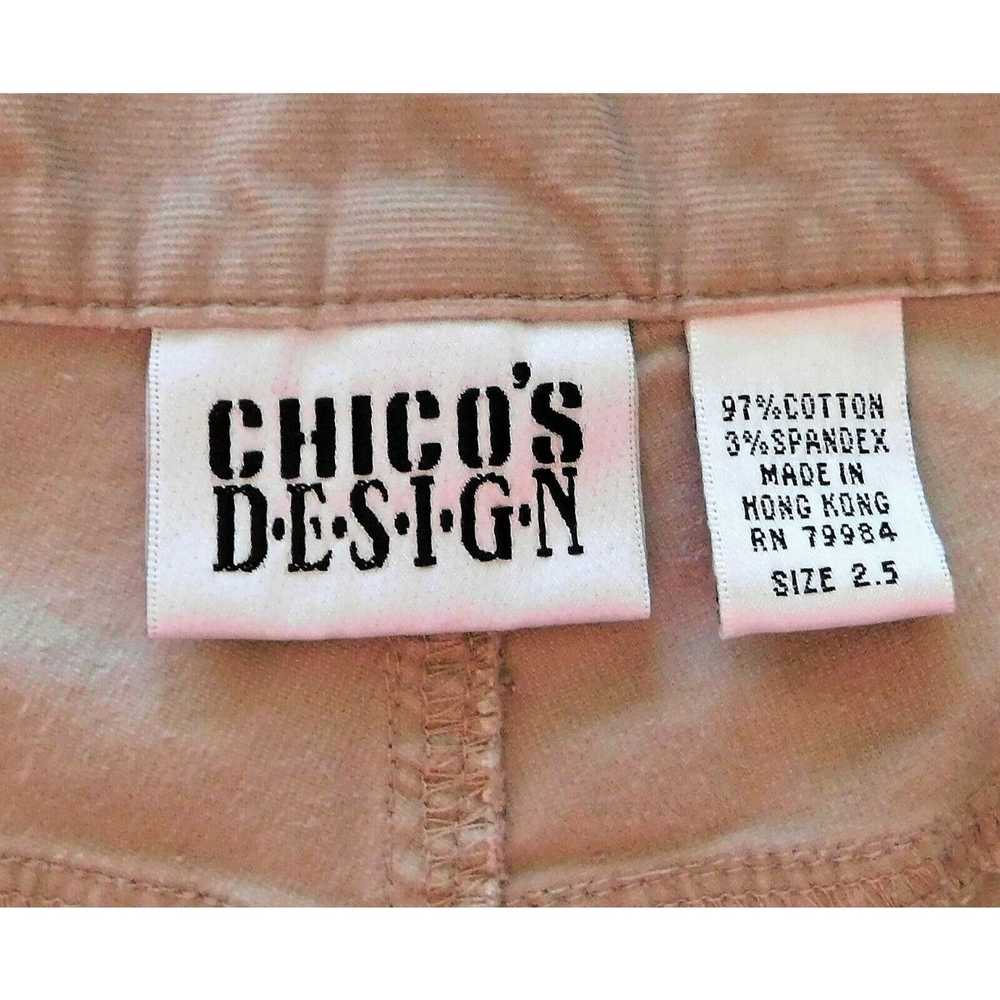 Chicos Chico's Design 2.5 Corduroy Pants L 14 Tan… - image 6