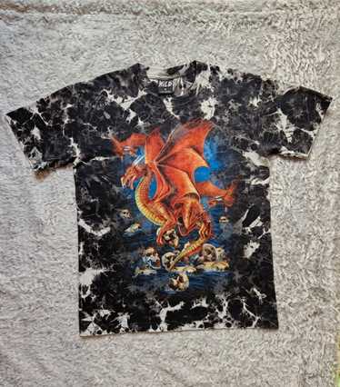 Vintage 🔥Dragon skull Wild t-shirt dark retro vin