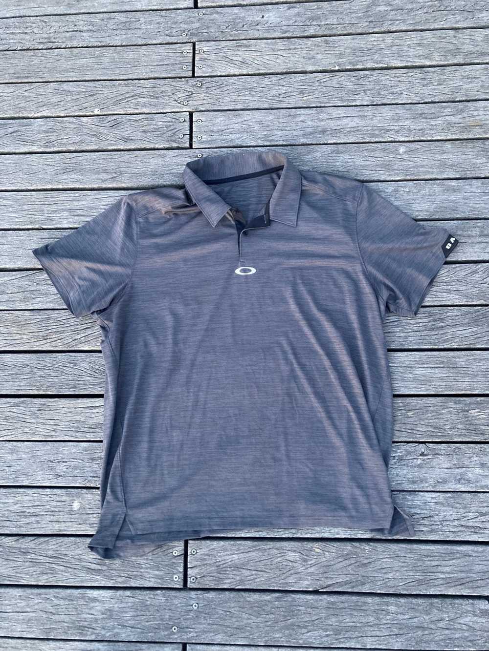 Oakley Oakley Men’s Grey Gravity Polo Shirt - image 3