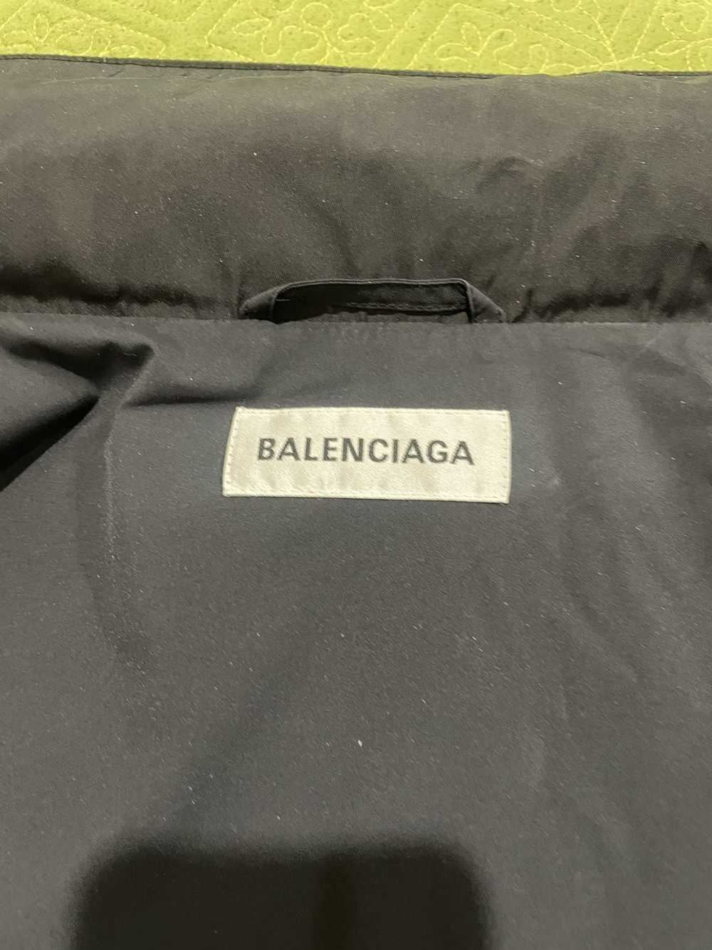 Balenciaga Oversize Logo Nylon Windbreaker in Bla… - image 3