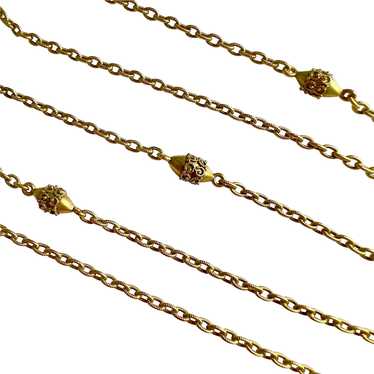 Antique French 18 Karat Gold Long Chain