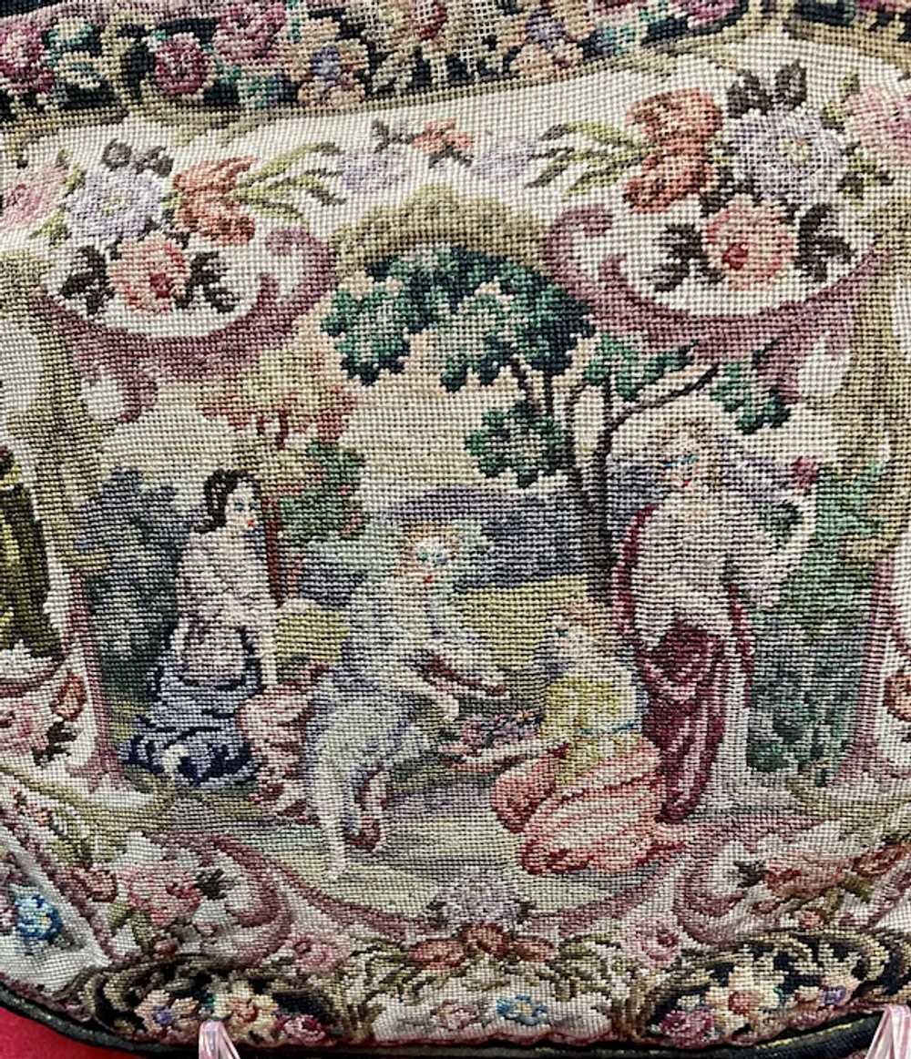 Vintage Micro Petit Point Dual Scenes with Jewele… - image 6