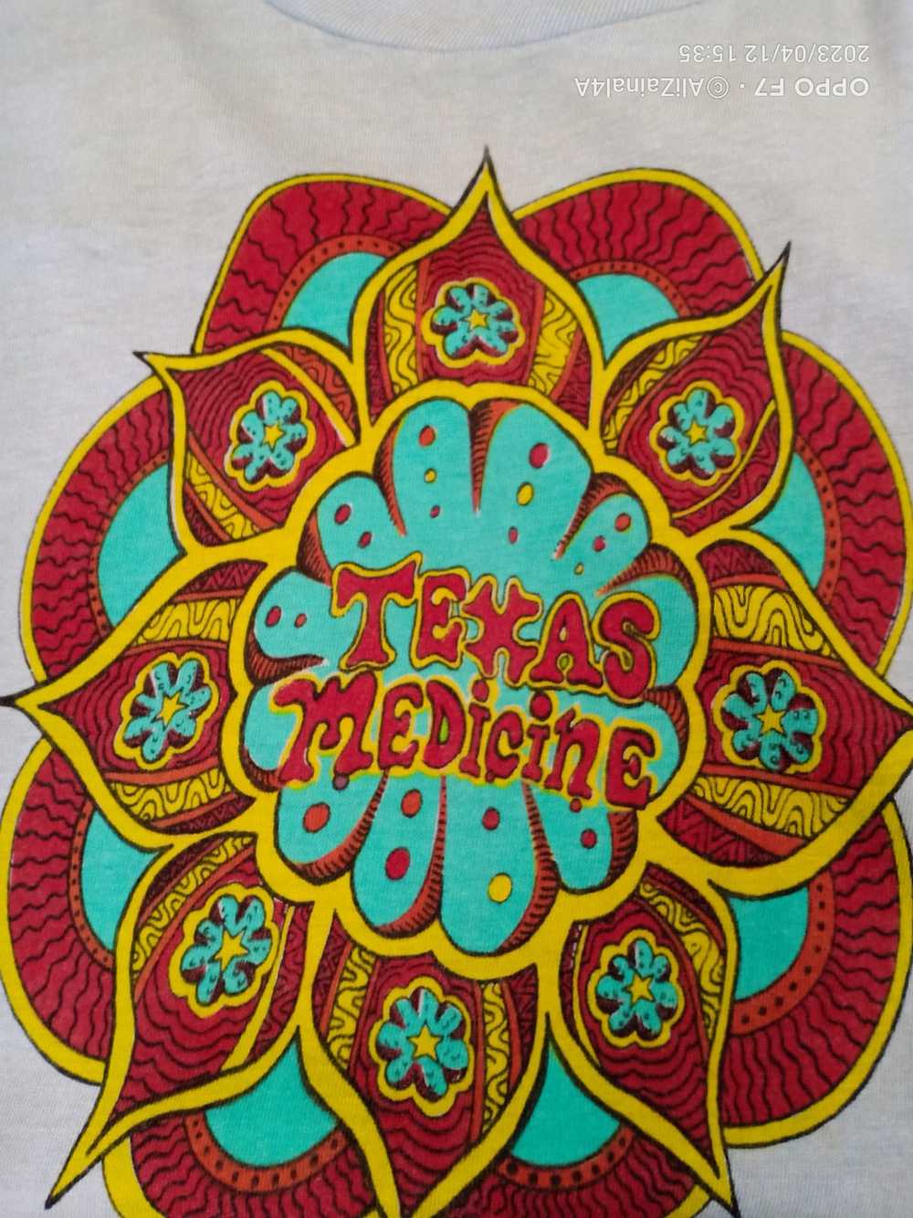 Hanes × Rare × Vintage Psychedelic Vtg 70's Texas… - image 2