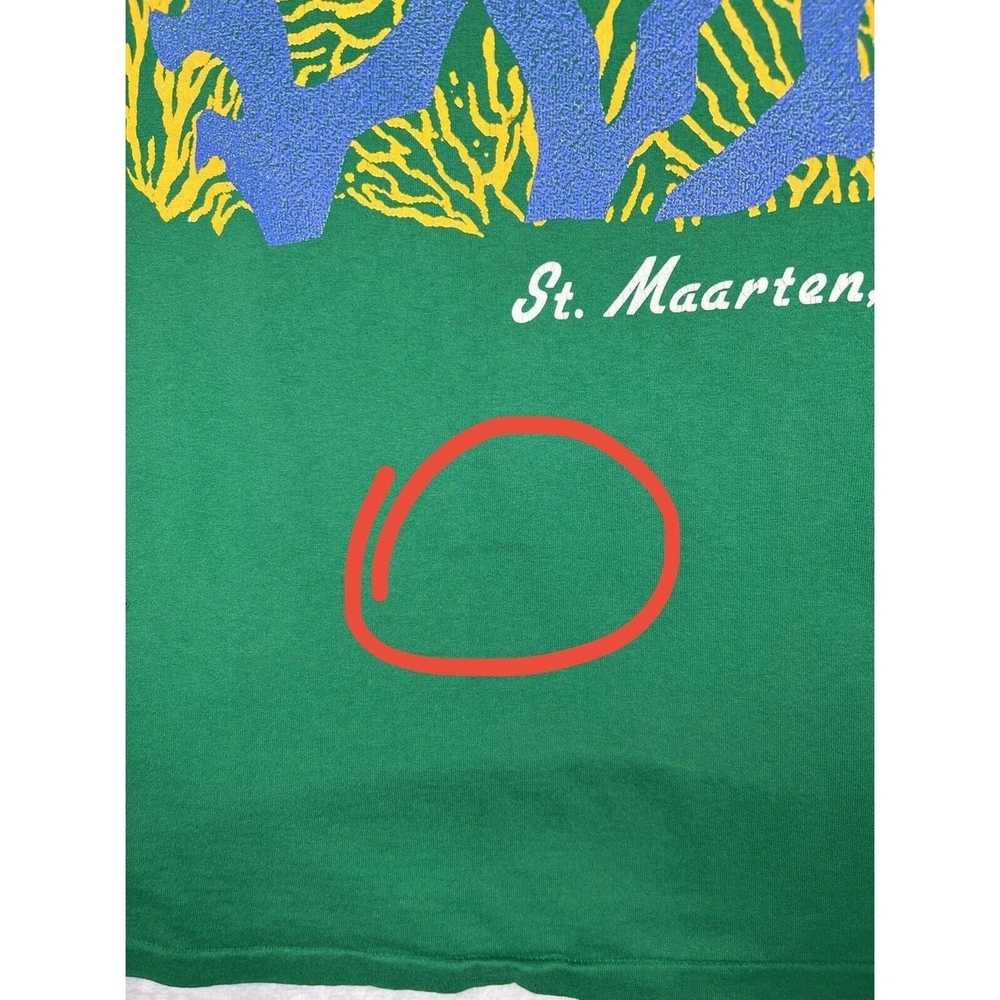 Vintage Vintage St Maarten Fish Tourist T-Shirt S… - image 3