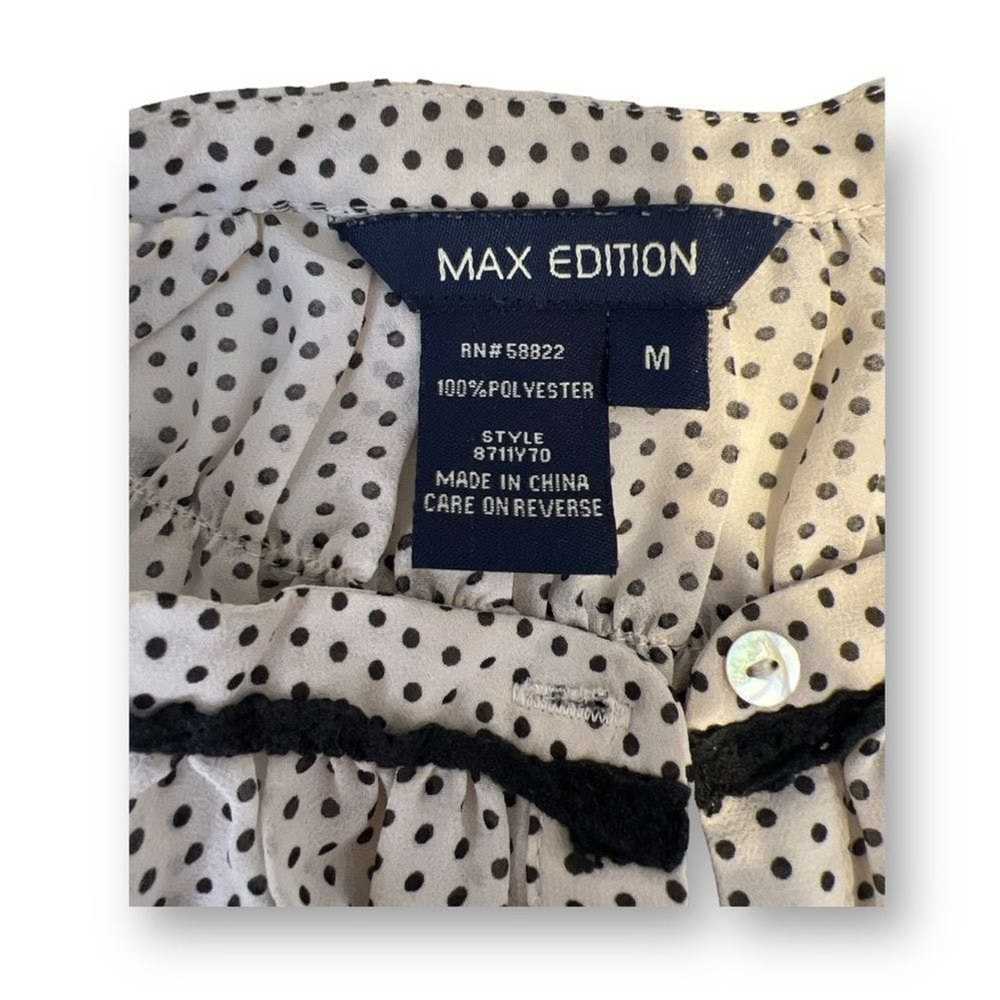 Other Max Edition Polka Dot Sheer Top Size Medium - image 3