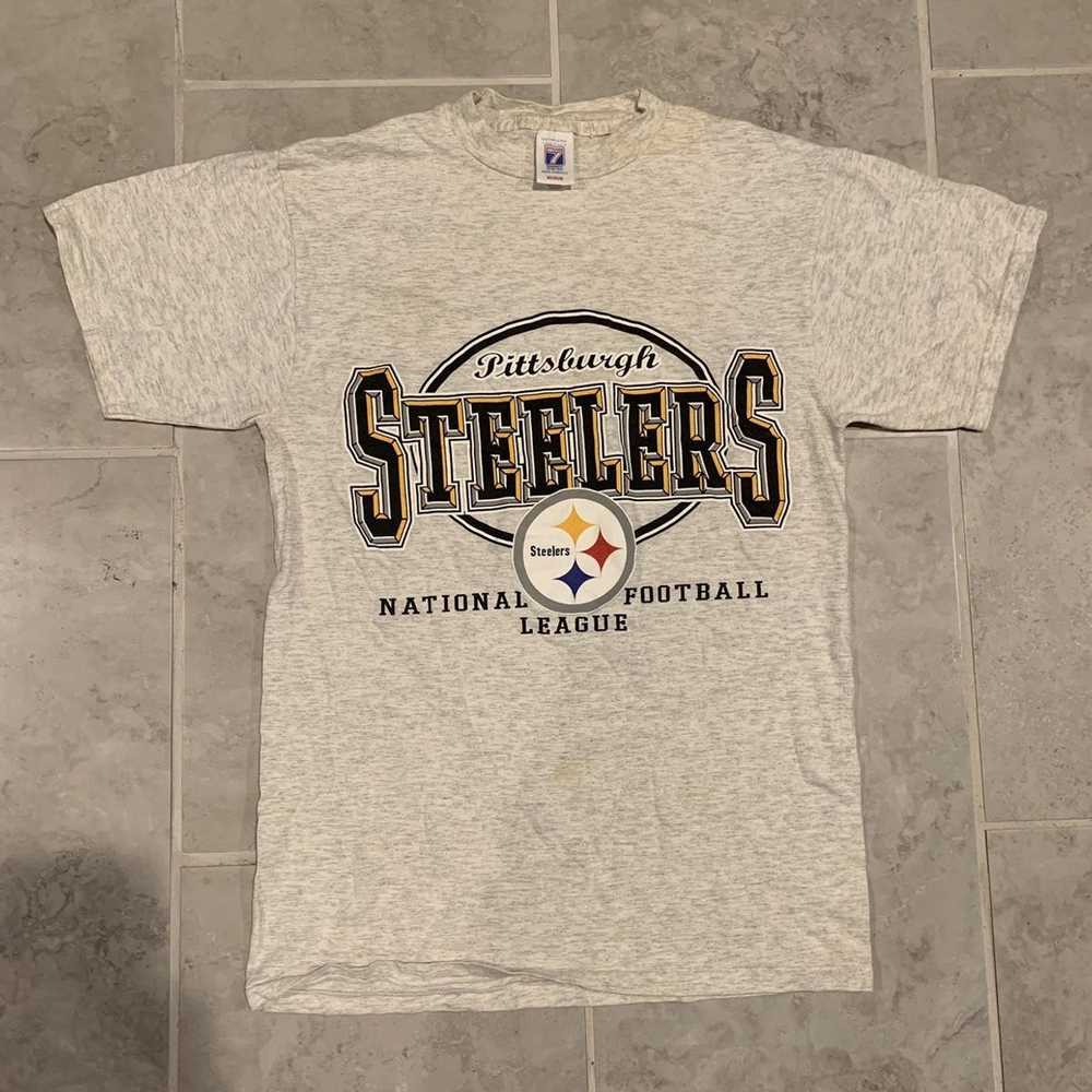 Vintage 90s PITTSBURGH STEELERS NFL Logo 7 T-Shirt L – XL3 VINTAGE CLOTHING