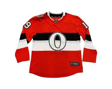 NEW Fanatics Breakaway NHL Ottawa Senators Red Blank Hockey Jersey Sz L  Stitched