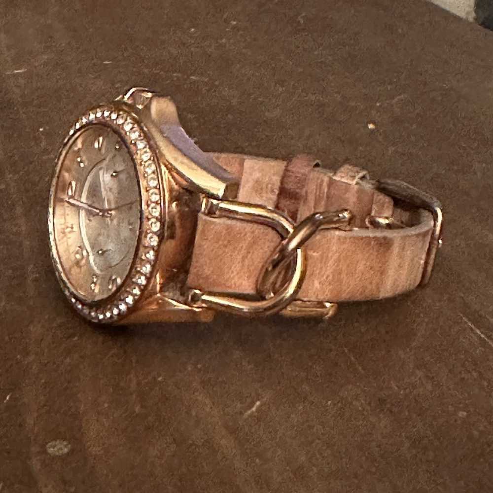 Fossil Fossil Riley multi function sand dial leat… - image 2