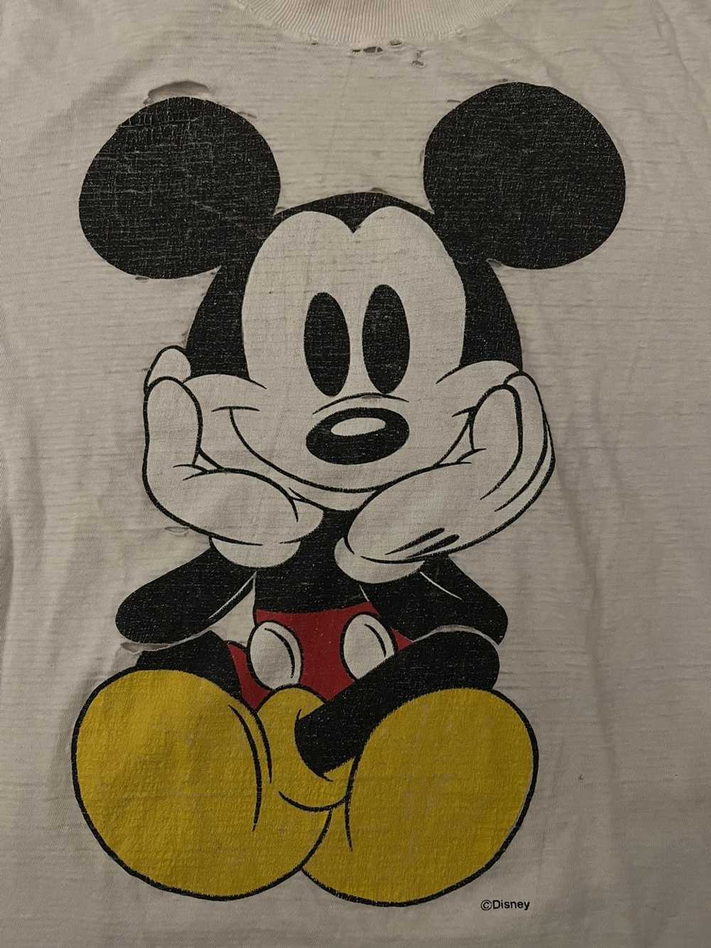 Disney × Vintage 70s Thrashed Mickey Tee - image 5