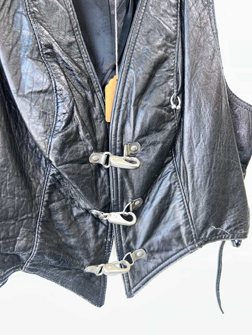 Vintage Boy London Leather Hardware Vest - image 2