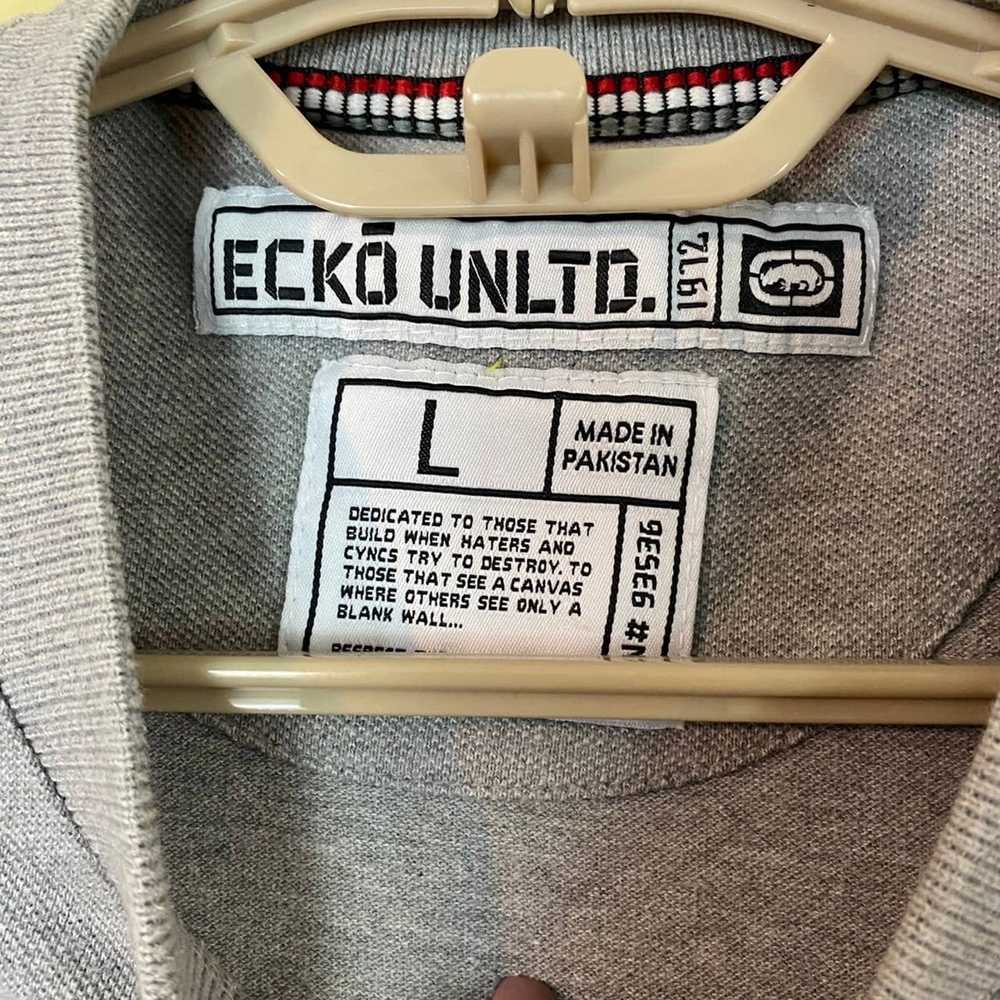 Ecko Unltd. ECKO UNLTD. Embroidered Gray Graphic … - image 4