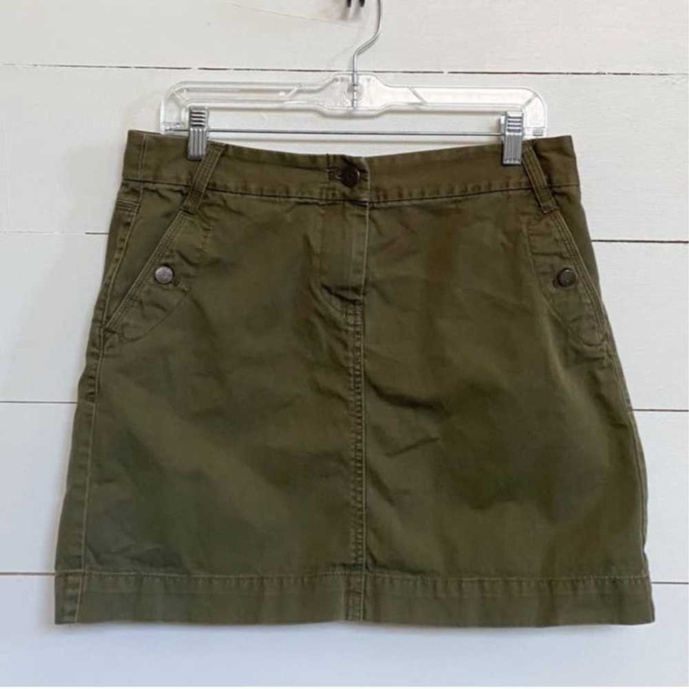 J.Crew J. Crew Classic Twill Chino Skirt Army Oli… - image 1