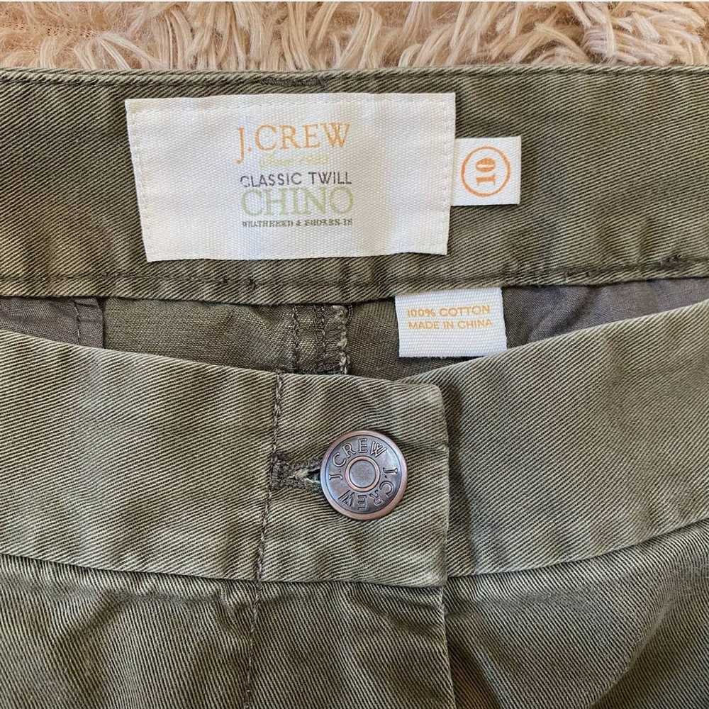 J.Crew J. Crew Classic Twill Chino Skirt Army Oli… - image 6