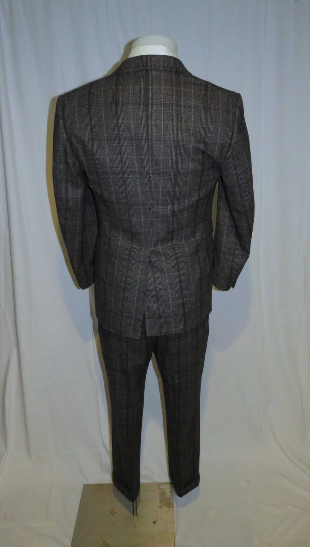Tom Ford Base T Gray Plaid Cashmere Blend Two But… - image 2