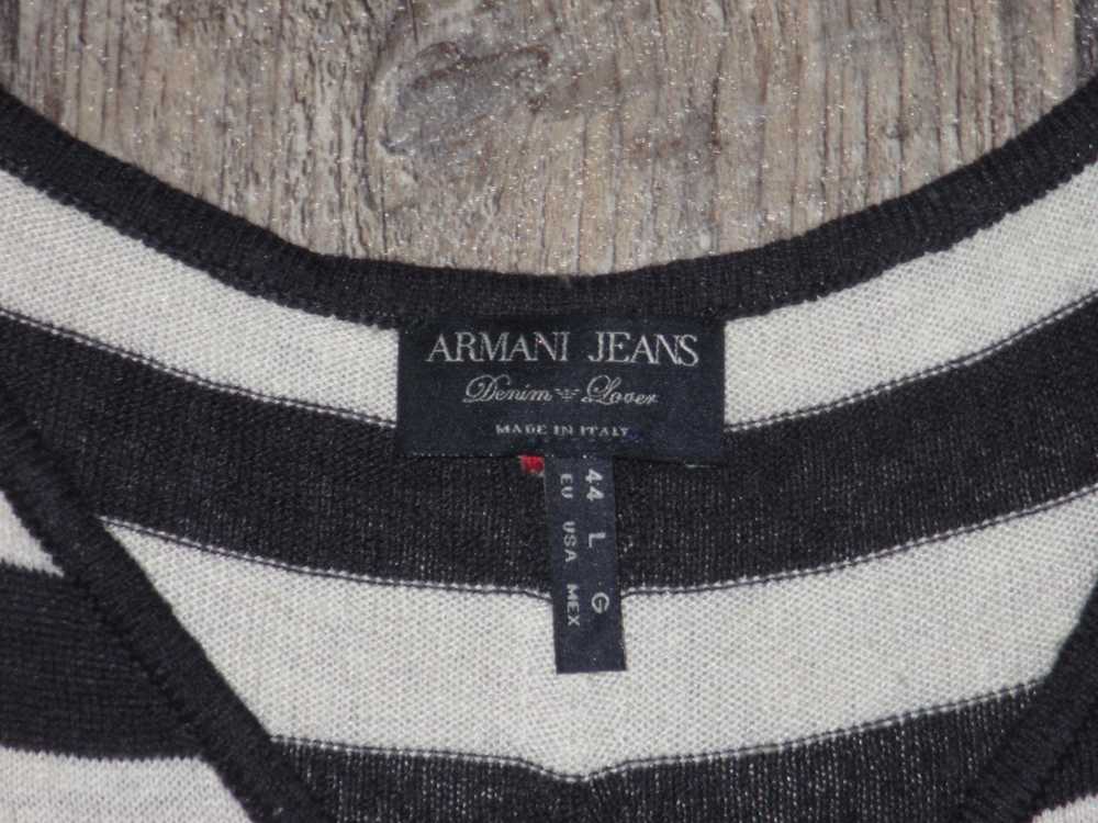 Armani Armani Jeans Linen Knit Cropped Tank Top R… - image 6
