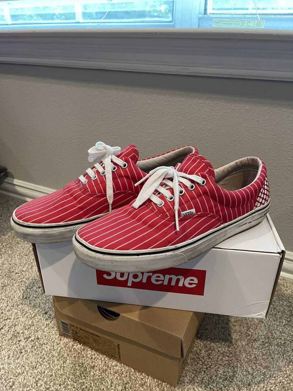 Supreme × Vans Comme de Garcon Supreme Vans Red - image 2