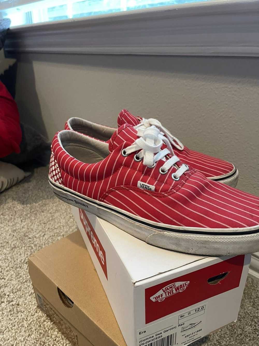 Supreme × Vans Comme de Garcon Supreme Vans Red - image 3