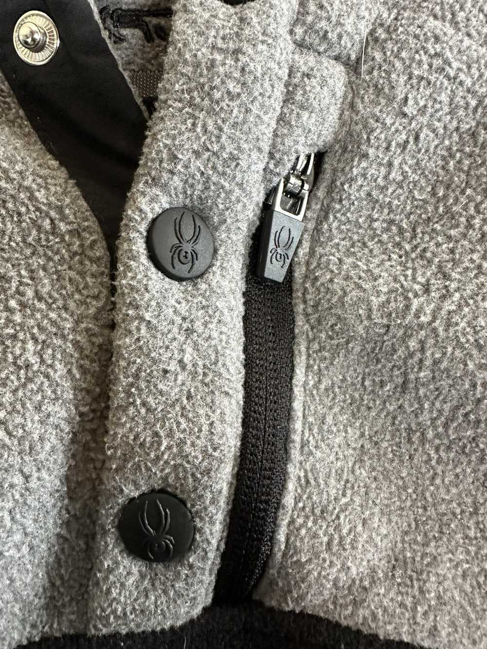 Spyder Logo fleece pullover sweatshirt jacket - image 4