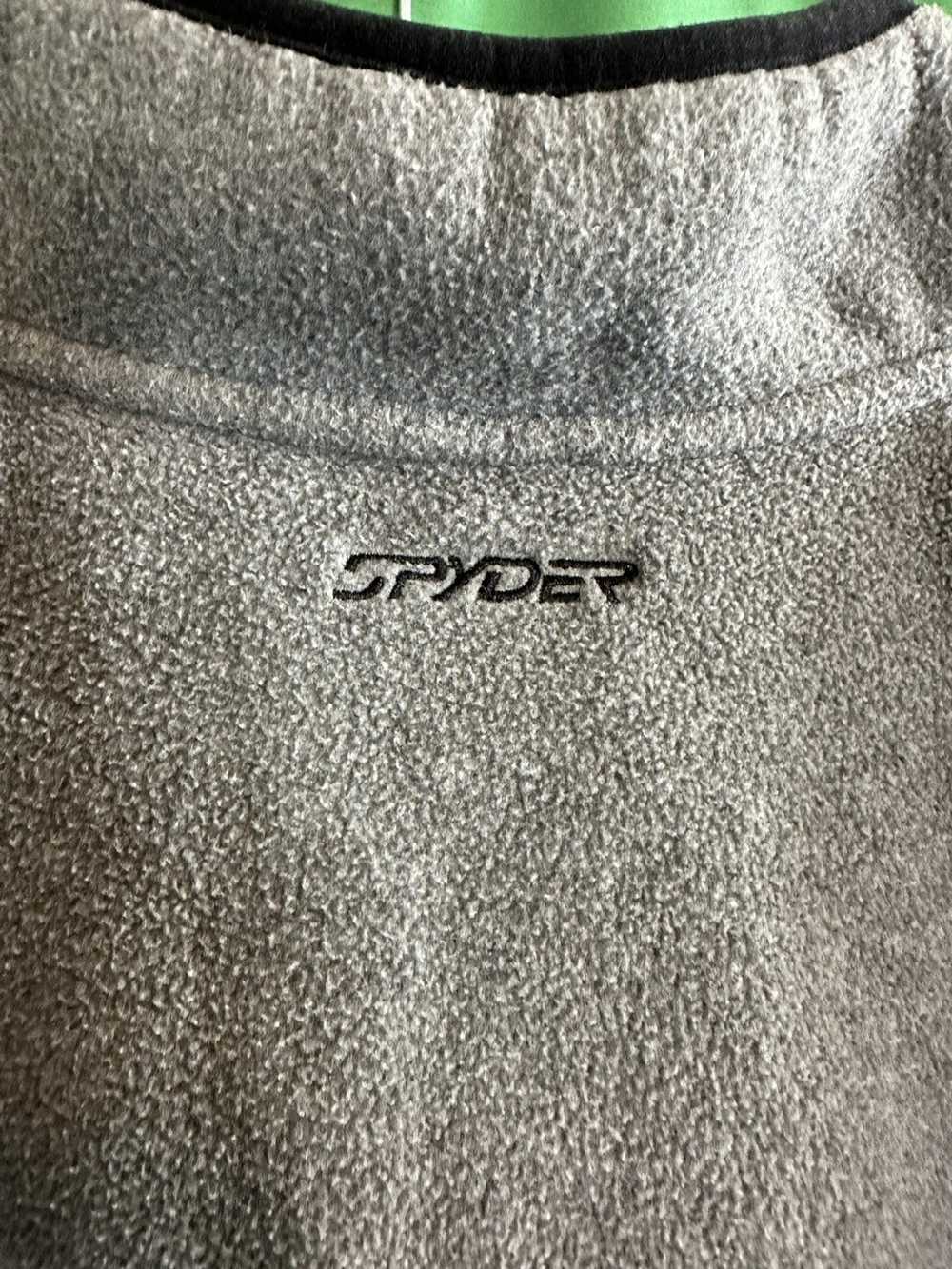 Spyder Logo fleece pullover sweatshirt jacket - image 7