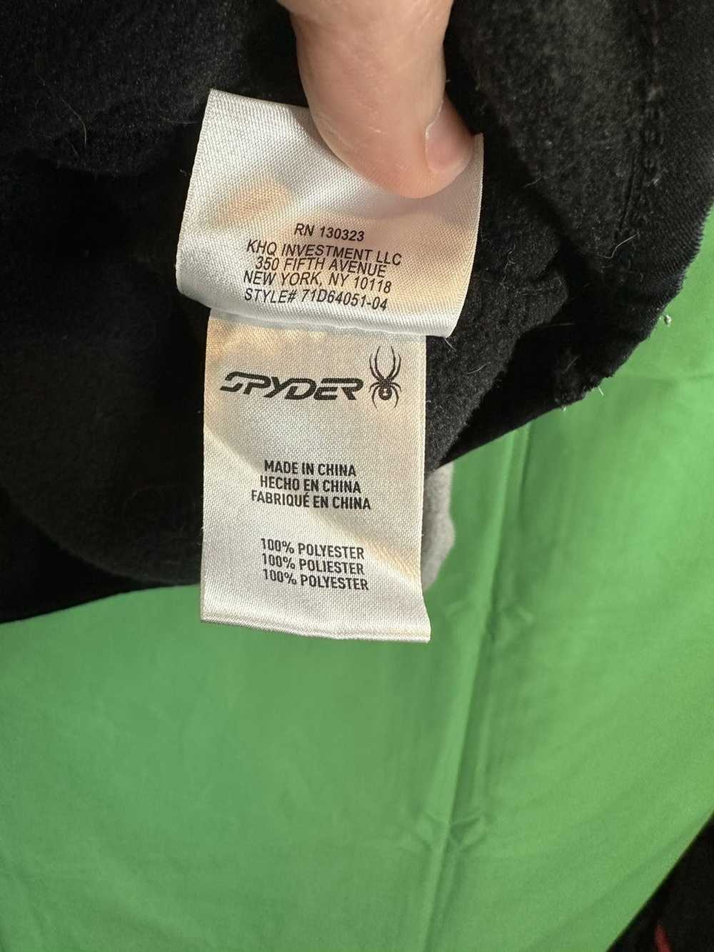 Spyder Logo fleece pullover sweatshirt jacket - image 9
