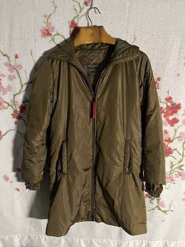 ジャケット・アウター Prada Long Coat Prada Re-Nylon Belted Padded Puffer Coat Long