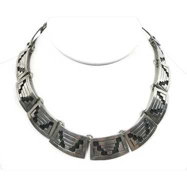 Symbolic Early Los Ballesteros Aztec Design Neckl… - image 1