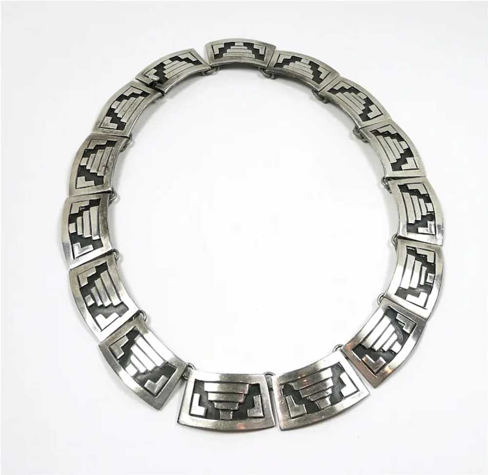 Symbolic Early Los Ballesteros Aztec Design Neckl… - image 2