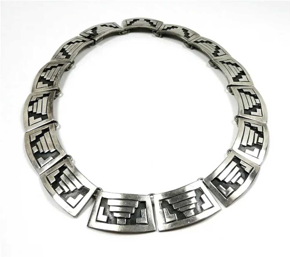 Symbolic Early Los Ballesteros Aztec Design Neckl… - image 3