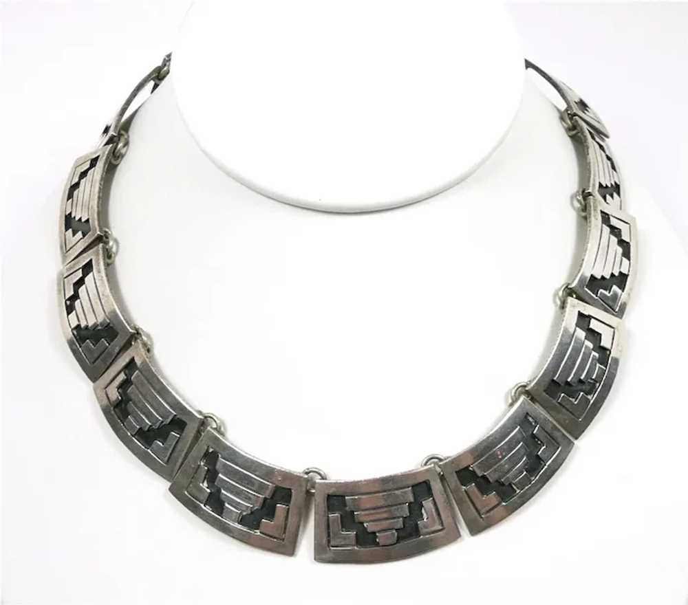 Symbolic Early Los Ballesteros Aztec Design Neckl… - image 8