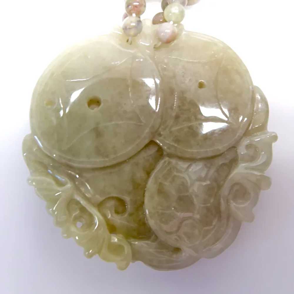 Hand carved Chinese Jade Kappa with Natural Jade … - image 7