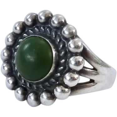 Sterling Silver 925 & Green Stone Southwest Style… - image 1