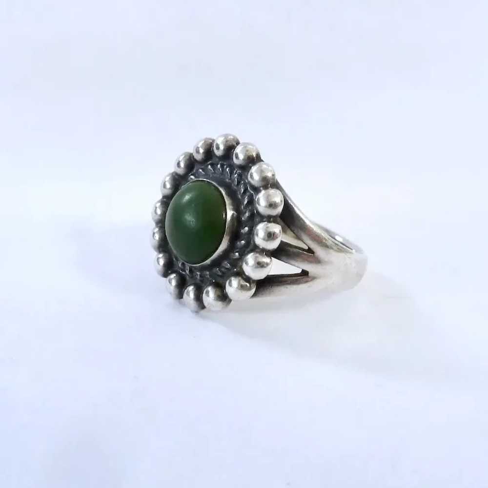 Sterling Silver 925 & Green Stone Southwest Style… - image 2