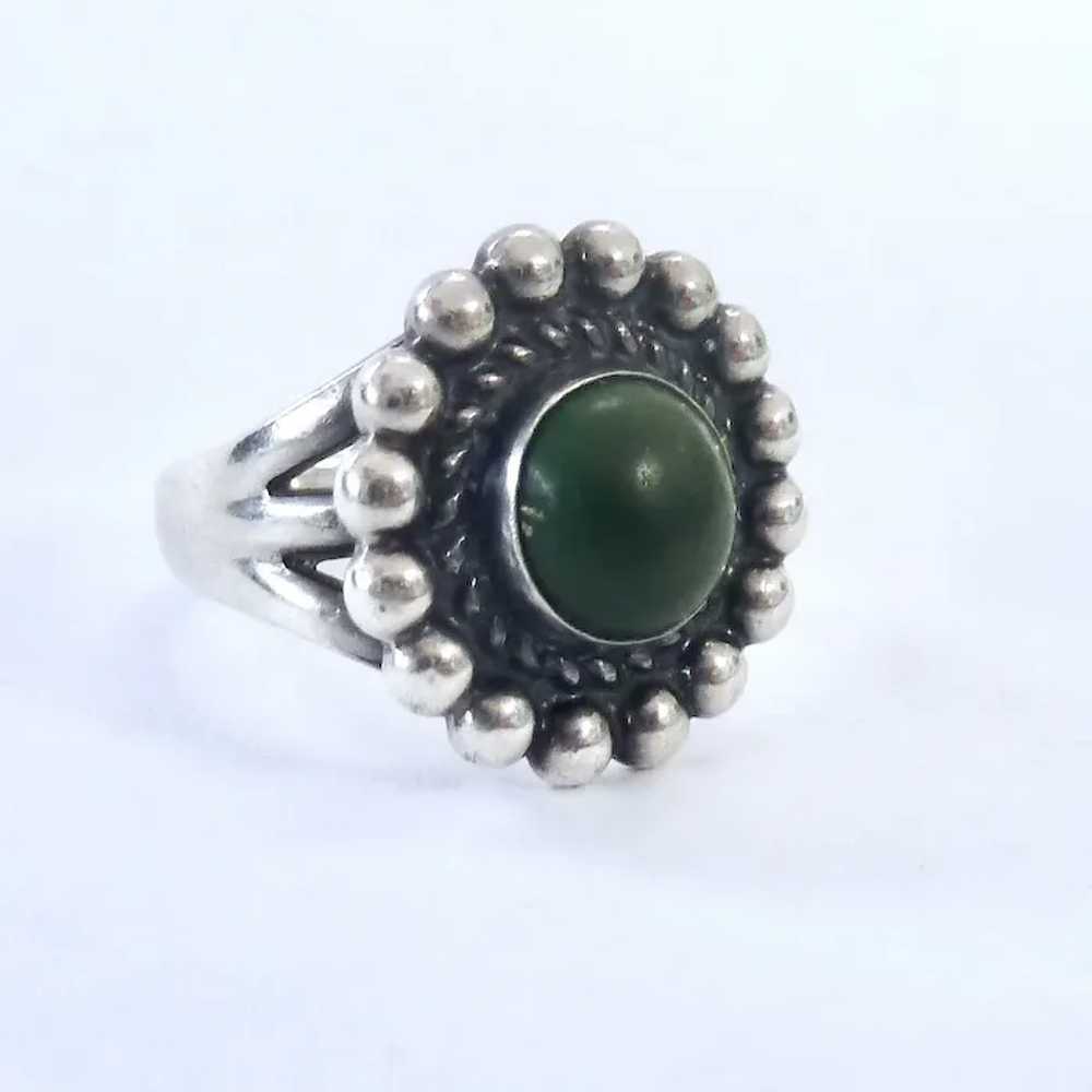 Sterling Silver 925 & Green Stone Southwest Style… - image 3