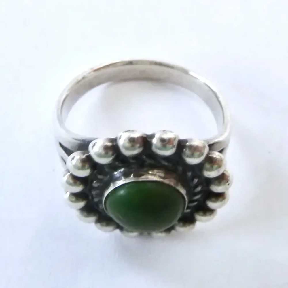 Sterling Silver 925 & Green Stone Southwest Style… - image 5