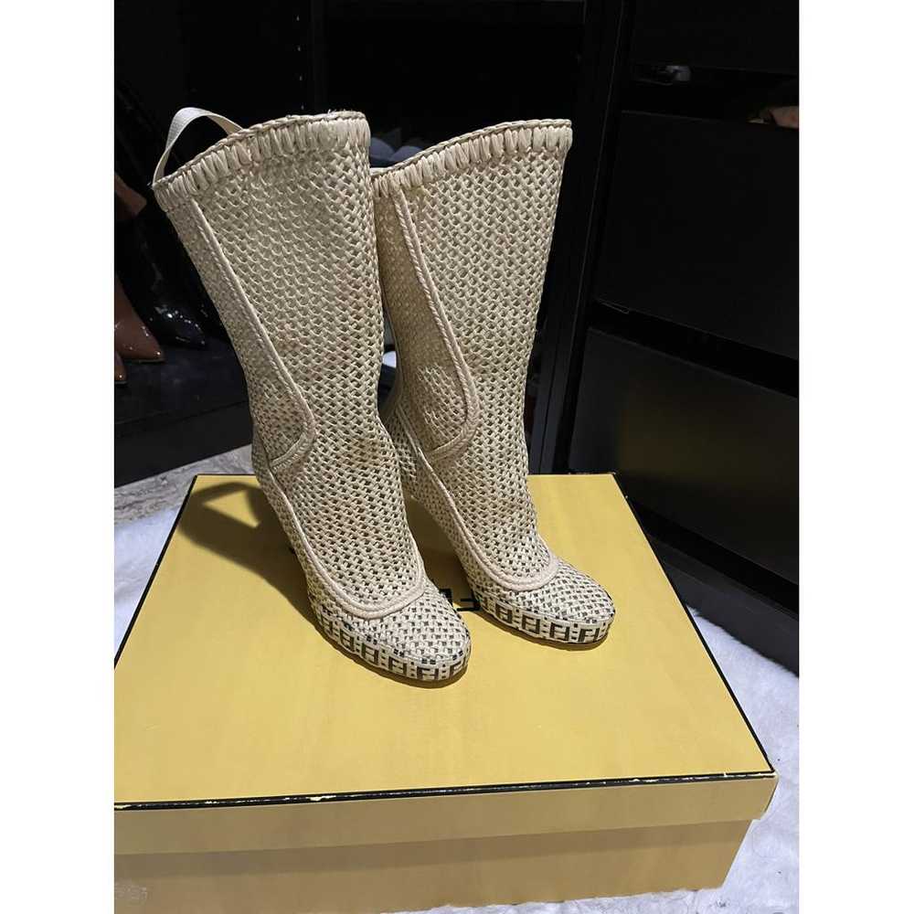 Fendi Tweed ankle boots - image 8