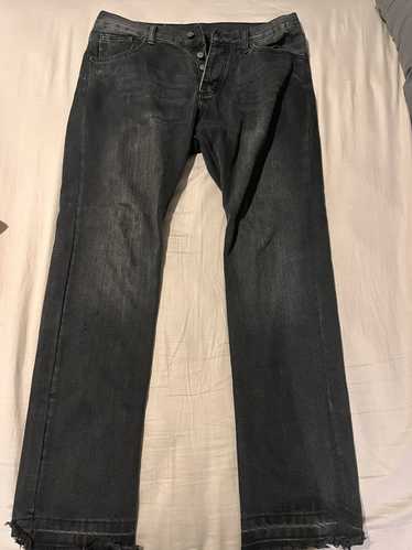 MNML MNML Black Denim Flared Straight Jeans