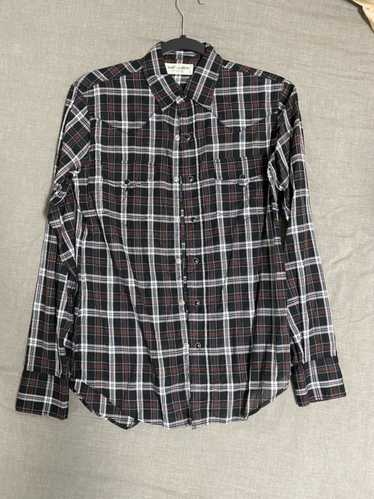 Saint Laurent Paris Vintage checked western shirt… - image 1