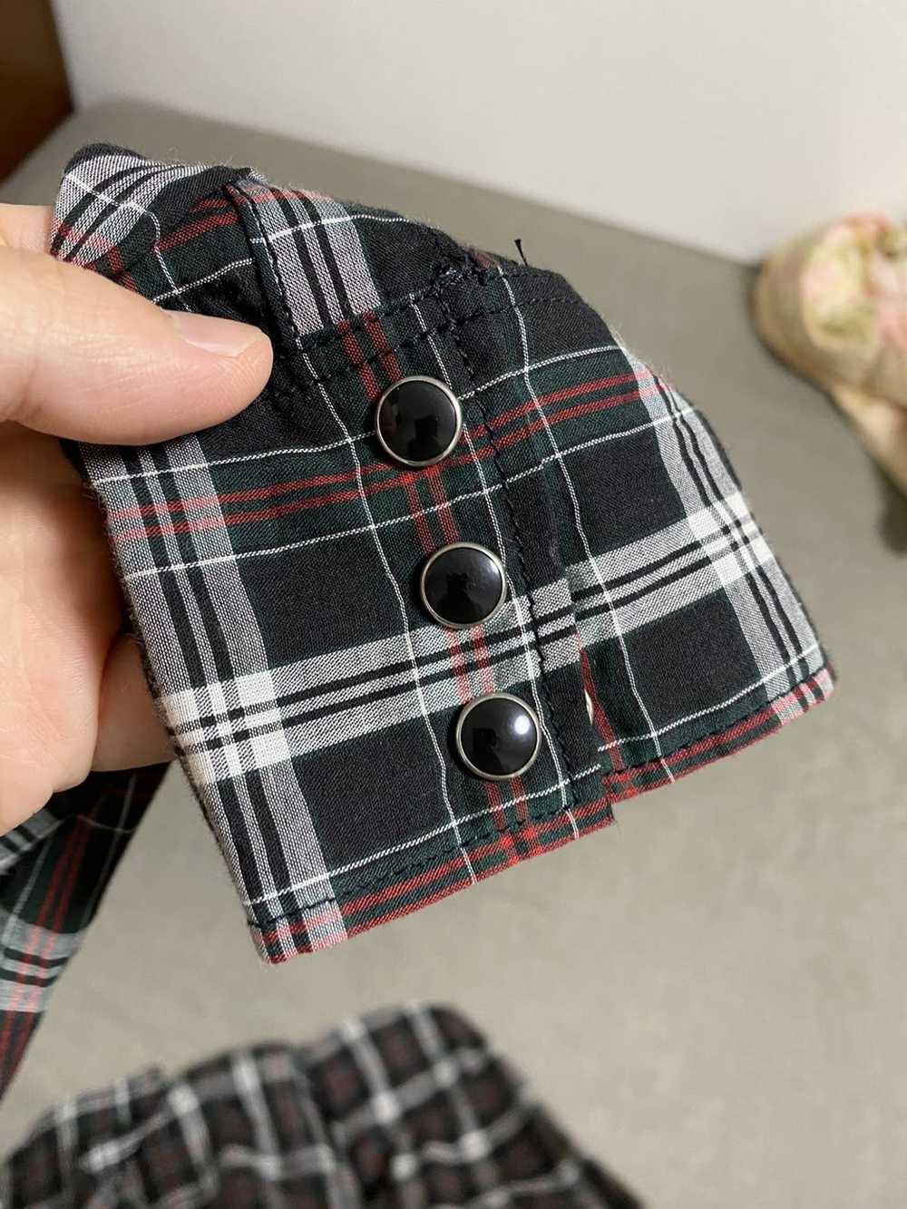 Saint Laurent Paris Vintage checked western shirt… - image 4