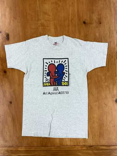 Vintage 90s Keith Haring T Shirt Three Eyes Original … - Gem