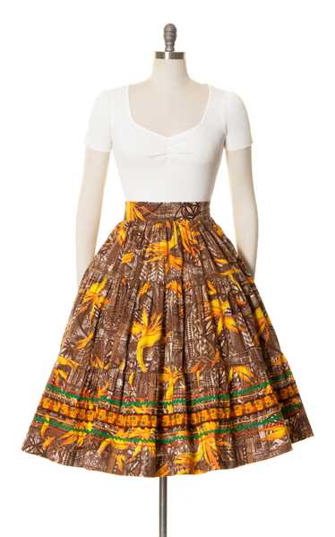 1950s Bird of Paradise Circle Skirt | medium