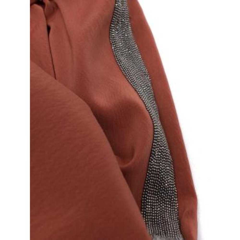 Brunello Cucinelli Silk mini skirt - image 5