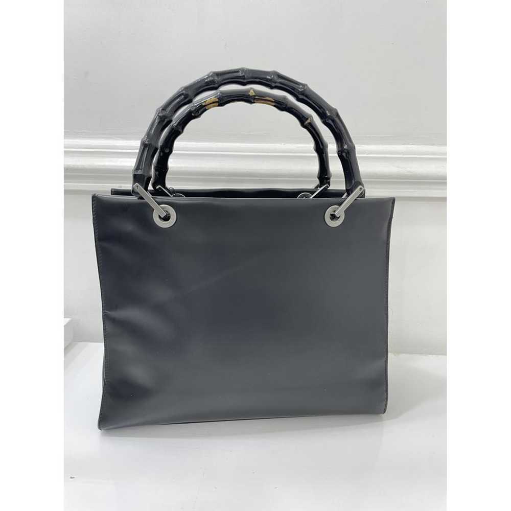 Gucci Vintage Bamboo patent leather tote - image 6