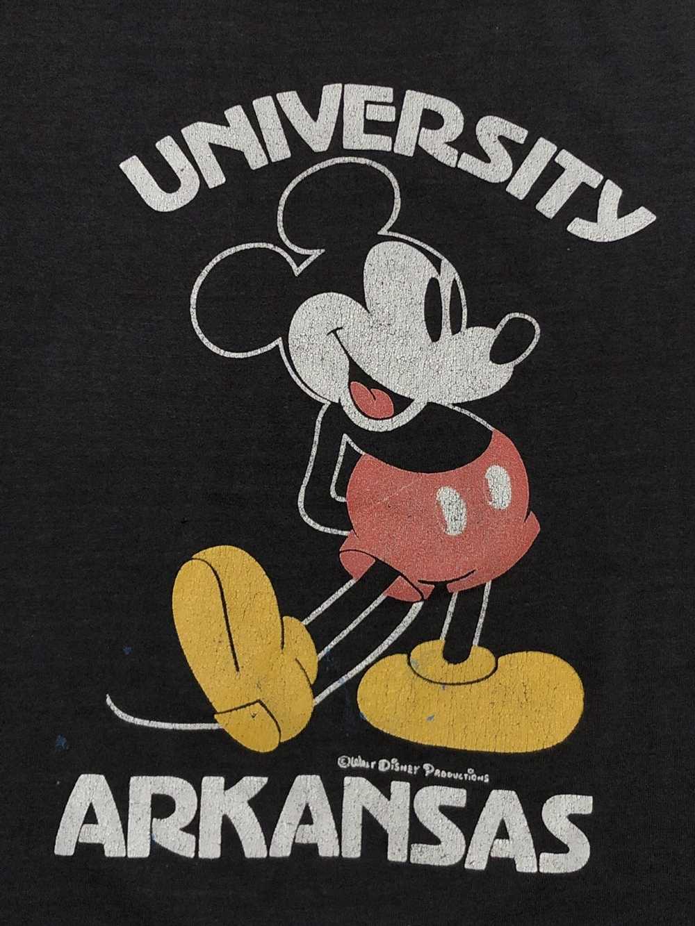 Disney × Vintage 80s University of Arkansas Micke… - image 2