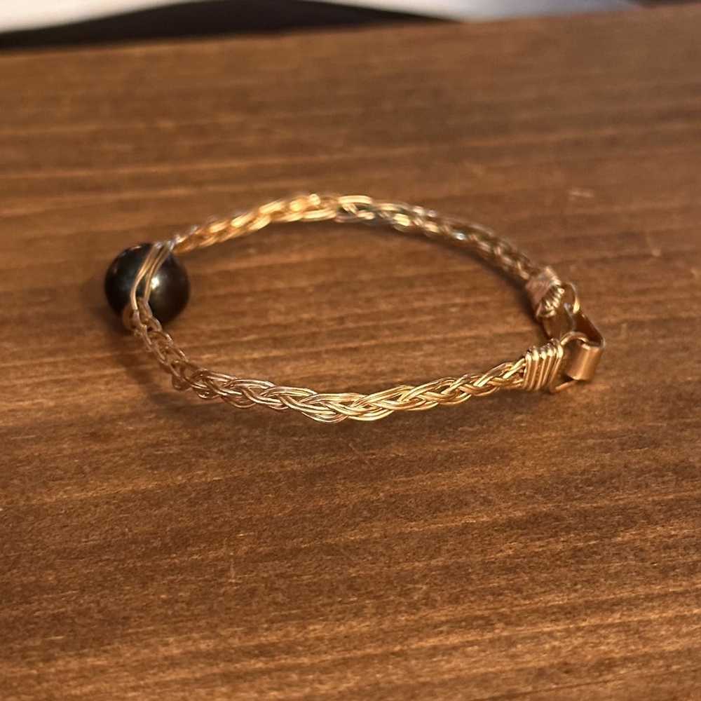 Other Kula Kala 14K gold filled woven Tahitian pe… - image 4